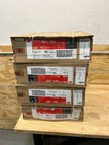 lot 85 image: 3M Lot of 4 Cases of- RED Buffer PAD 5100, 16 in, 5CASE (50048011083914)