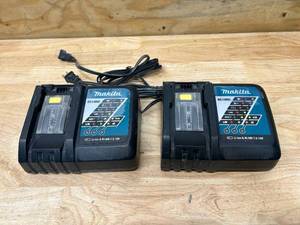 lot 93 image: MAKITA Lot of 2-  18V LXT Lithium-Ion Rapid Optimum Battery Chargers