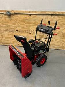 lot 27 image: POWERSMART 24 in. 2-Stage Electric Start Gas Snow Blower with Heated Handles and LED Light