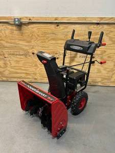 lot 130 image: POWERSMART 24 in. 2-Stage Electric Start Gas Snow Blower with Heated Handles and LED Light