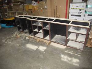 Huge 9.5 ft x 28 x 19 multi depth cabinet - commercial grade