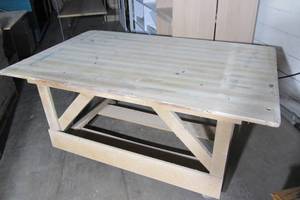 Amazing rolling work station - 73.5 x 46.25 work surface 34.5 high