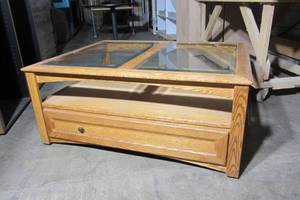Small rolling Cartcoffee table with Glass