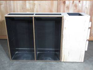 68.5 x 43.5 x 16.5 mega cabinet with end and front storage - commercial grade