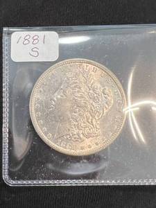 1881-S US MORGAN SILVER DOLLAR