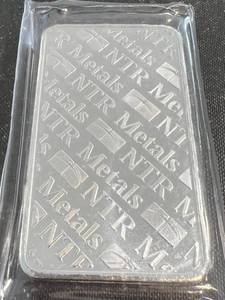 10 TROY OZ .999 FINE SILVER BAR NTR METALS