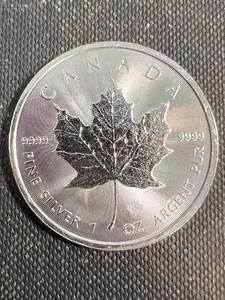 1 TROY OZ .999 FINE SILVER CANADA 2022 MAPLE LEAF
