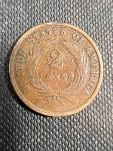 1866 US TWO CENT PIECE