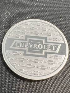 1 TROY OZ .999 FINE SILVER CHEVROLET ROUND