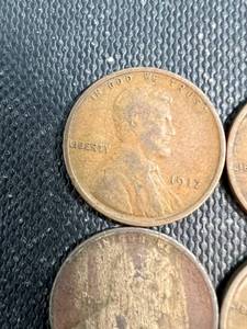 6 US WHEAT CENTS 1917 PDS 1918 PDS