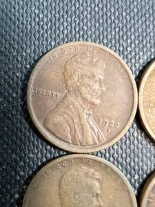 6 US WHEAT CENTS 1919 PDS 1920 PDS