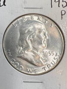 1955 US FRANKLIN HALF DOLLAR
