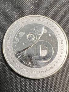 1 TROY OZ .999 FINE SILVER DOGECOIN ROUND