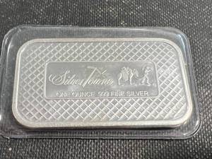 1 TROY OZ .999 FINE SILVER BAR SILVERTOWNE PROSPECTOR SEALED