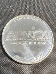 1 TROY OZ .999 FINE SILVER APMEX ROUND