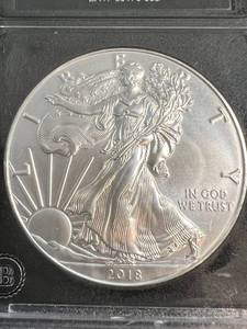 2018 AMERICAN SILVER EAGLE 1 TROY OZ .999 FINE SILVER