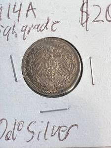 GROUP OF 7 FOREIGN SILVER COINS AS PICTURED