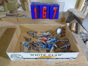lot 167 image: Flat of router bits. As shown.