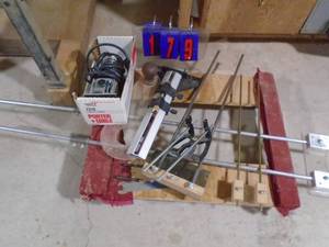 lot 179 image: Porter Cable trim routerrouter trammels & 4 wheel cart. As shown.
