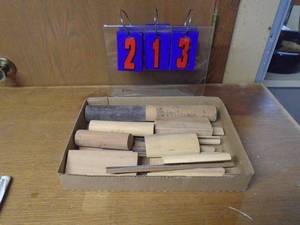 lot 213 image: Flat of custom made contour sanding blocks. As shown.