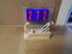 lot 272 image: Fancy wood plane marked regulator approx 9. As shown.