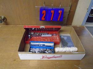 lot 277 image: Flat of 14 & 38 sockets. 1 metric. As shown.