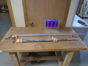 lot 320 image: Qty of 2 misc bar clamps. As shown.