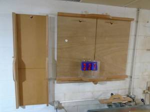 lot 327 image: Qty of 3 shop made sleds for table saw. As shown.