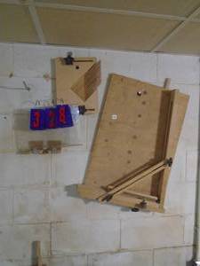 lot 328 image: Qty of 2 shop made sleds for table saw. As shown.