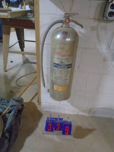 lot 339 image: Soda fire extinguisher or squirt gun. As shown.