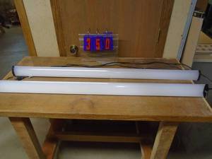 lot 350 image: Qty of 2 4 LED shop lights. As shown.