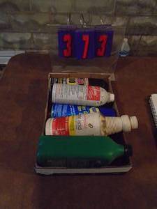 lot 373 image: Flat of chemicals. As shown.