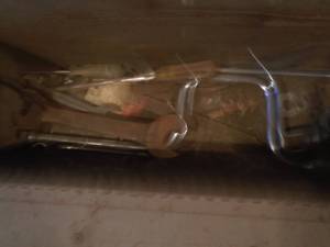 lot 381 image: Hip roof tool box with socketsratchetbreaker bar. As shown.