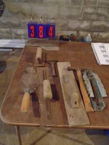 lot 384 image: Bucket of cement tools. As shown.