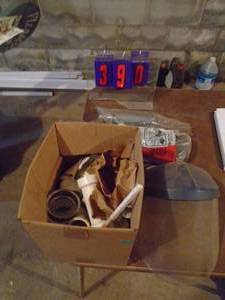 lot 390 image: Box of plumbing fittings. As shown.