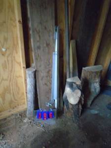 lot 396 image: Misc wood pile. As shown.