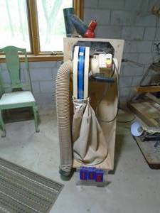 lot 116 image: Rockler 110 v sawdust collector. Model 40-601. On stand. As shown.