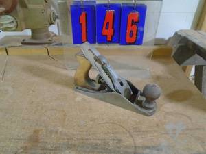lot 146 image: Shelton no 9 plane made in USA. Nice wood handles. As shown.