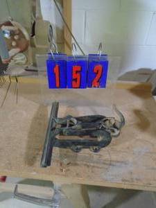 lot 152 image: 10 saw vise. No mark. As shown.
