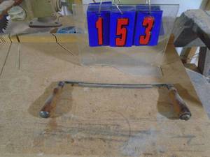 lot 153 image: 14 wide draw knife. As shown.