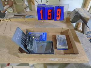 lot 159 image: Drill bit sets & mini screw drivers. As shown.