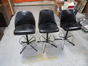 lot 11 image: (3) Barstools 24 Seat Height