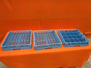 lot 61 image: (3) Commercial Dishwasher Trays