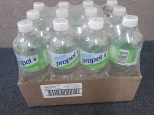 12- 24 oz Bottles Propel Kiwi Straw...