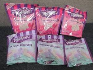 6- 9 oz pks Mothers Circus Animals...