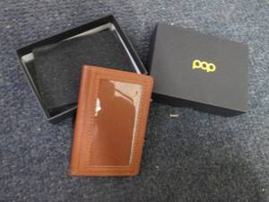 Pop Up Card Holder Genuine Leather ...