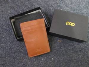 Pop Up Card Holder Genuine Leather ...