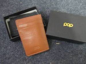 Pop Up Card Holder Genuine Leather ...