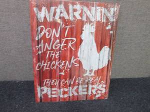 Metal  Peckers Sign 16x12.5 inches...