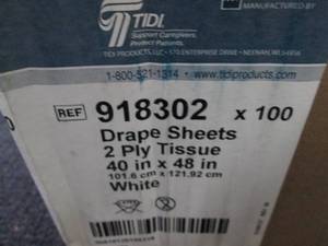 Case of 100- 2 ply Tissue Drape She...